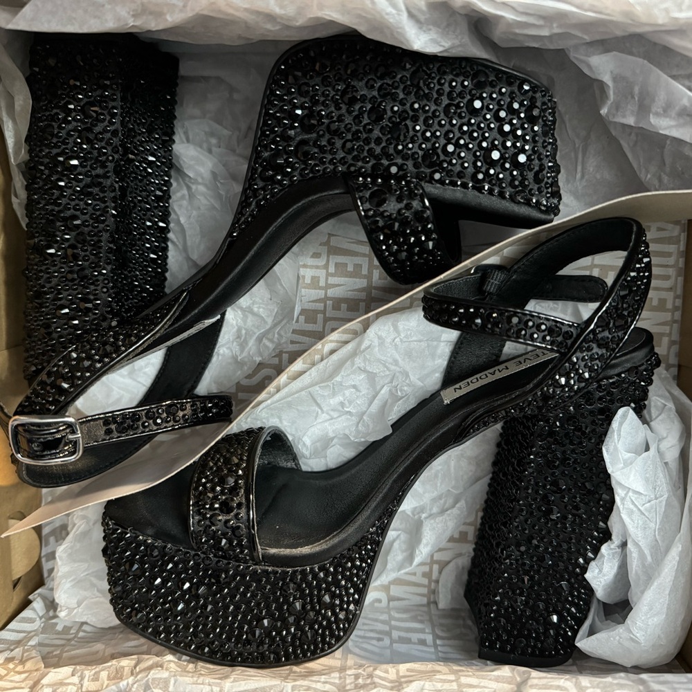 Steven Madden Rhinestone Heels - Picture 4 of 5